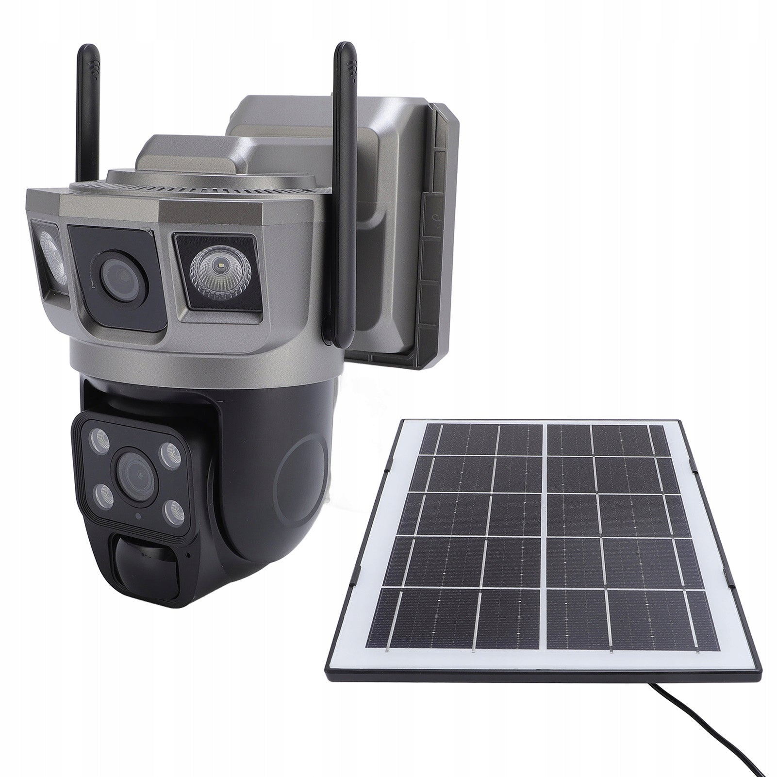 Solar Camera High Definition Three Screen Waterproof Outdoor EN Model 3153PVQW