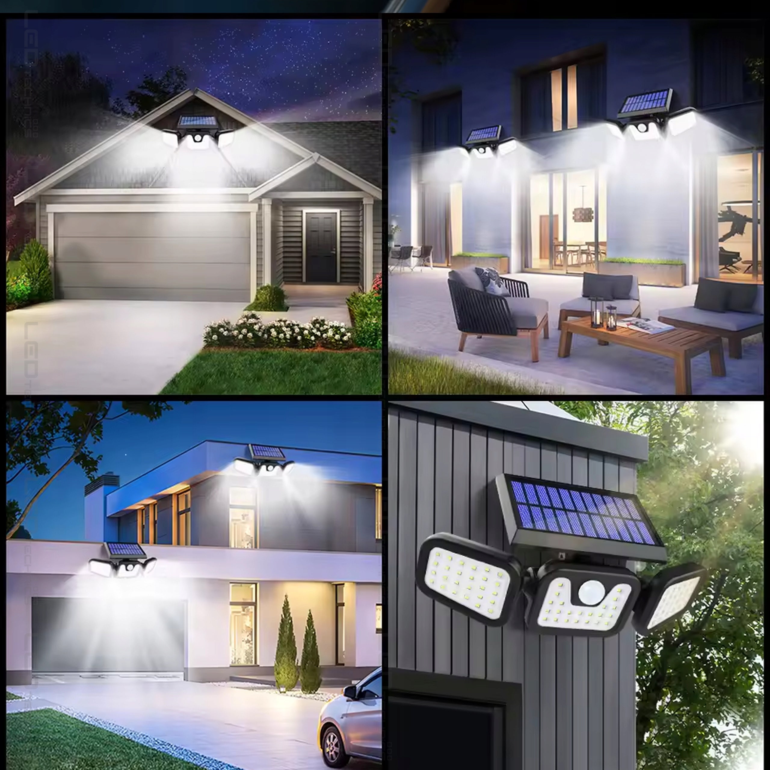Solar Floodlight LED Twilight Motion Sensor PIR Outdoor Lamp Manufacturer code 7246
