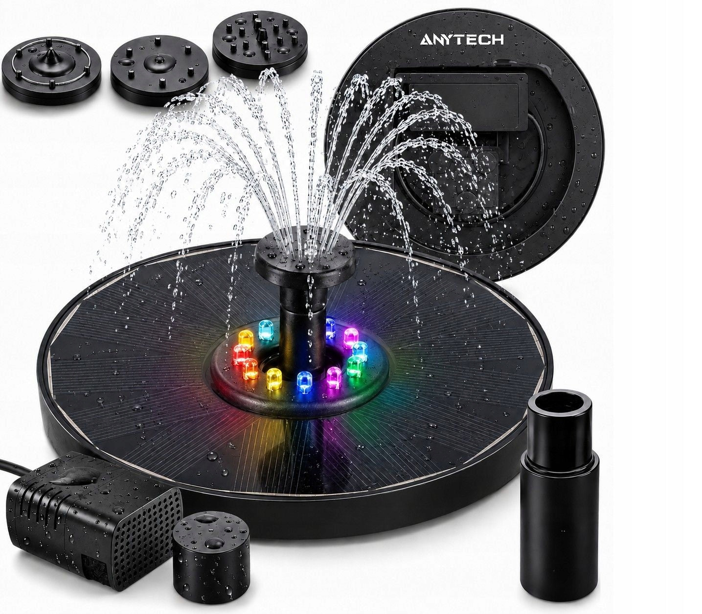 Solar Fountain for Garden Floating for Eyelet Water Pond Garden Pump