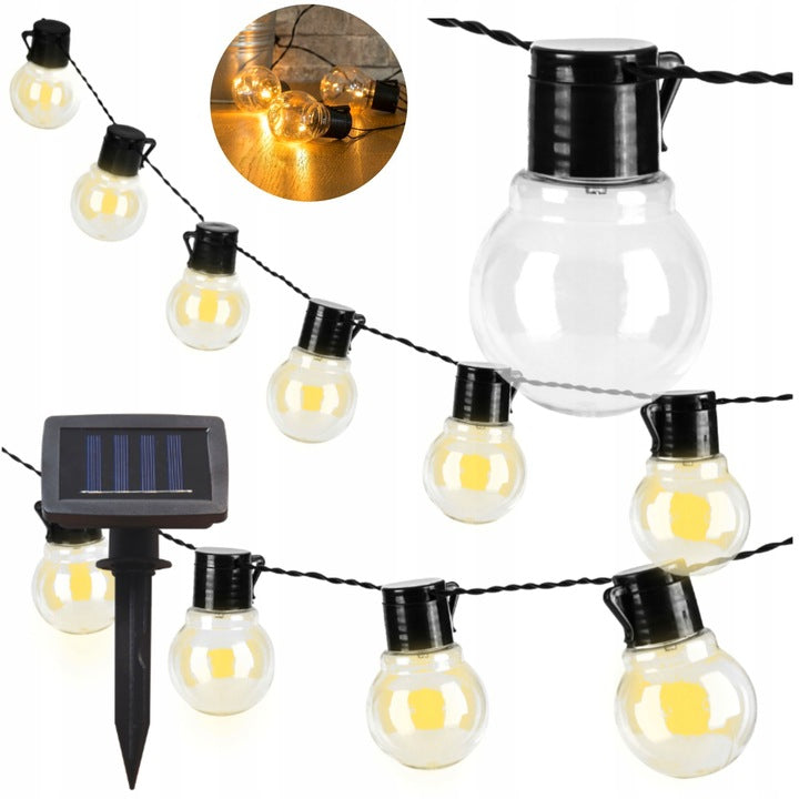 Solar Garden Garland 10 LED 3,8m Outdoor Lights For Solar Garden