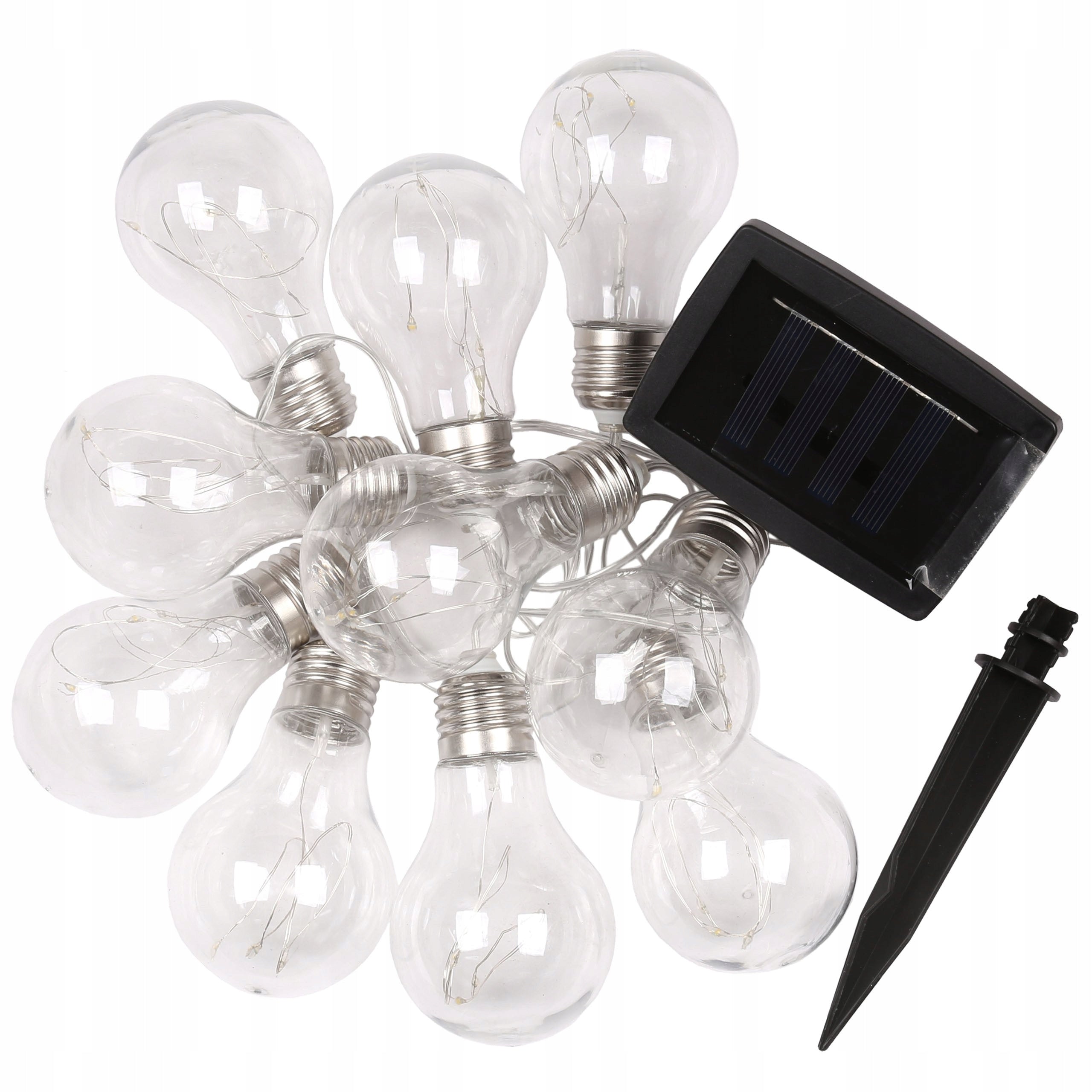 Solar Garden Garland 10 LED, Light Chain Warm White 3,8m EAN (GTIN) 5906599600254