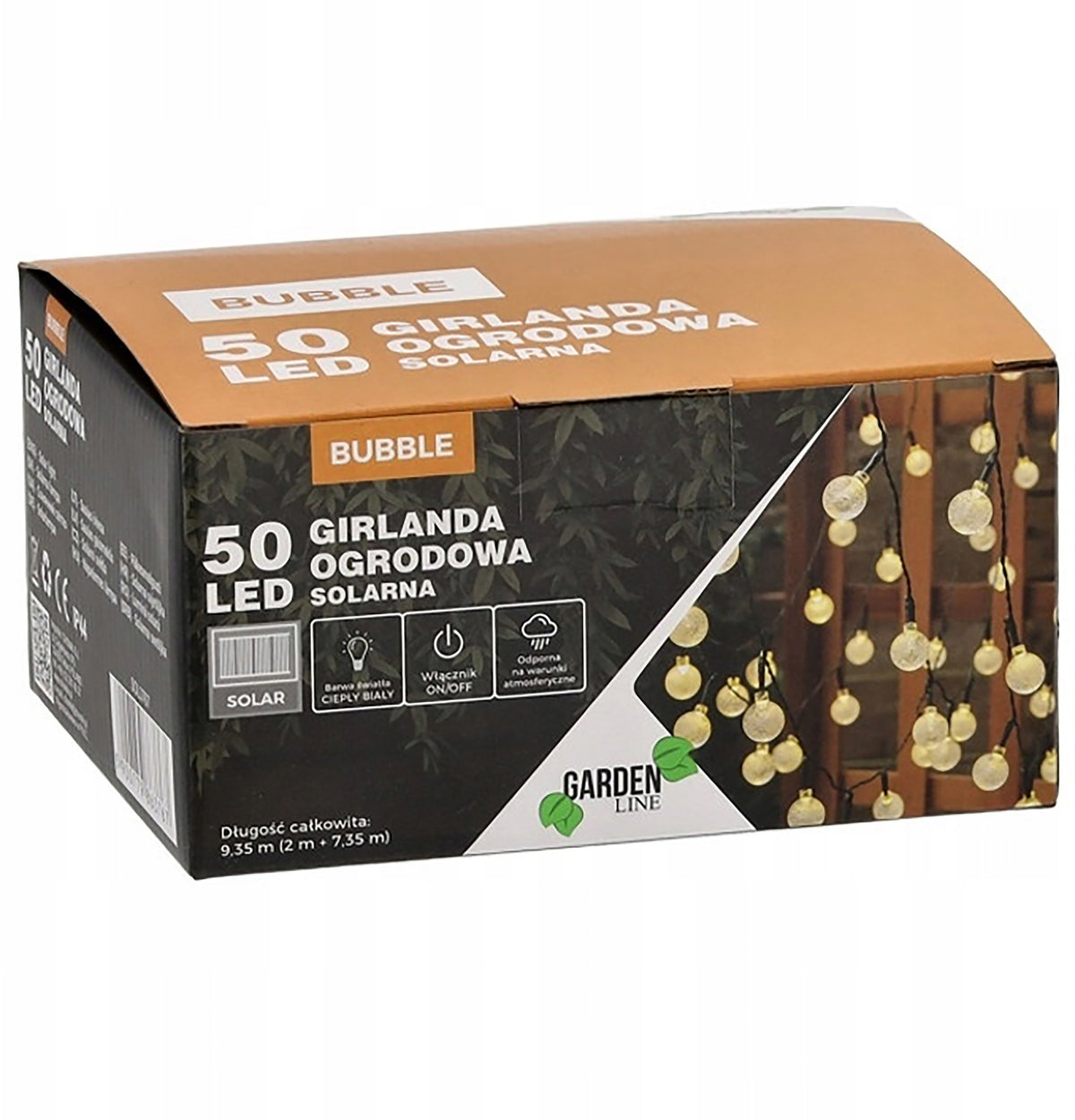 Solar Garden Garland 50 LED, Light Chain 9,35m Manufacturer code SOL3767