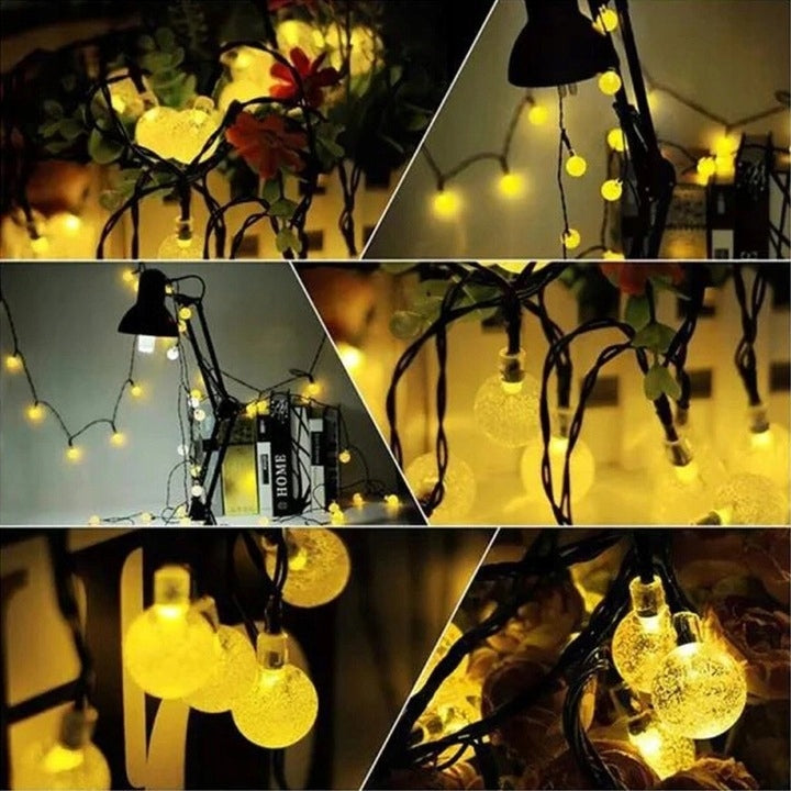 Solar Garland 40 LED BALLS Outdoor Garden Lights GARDEN GARLAND Packaging status original