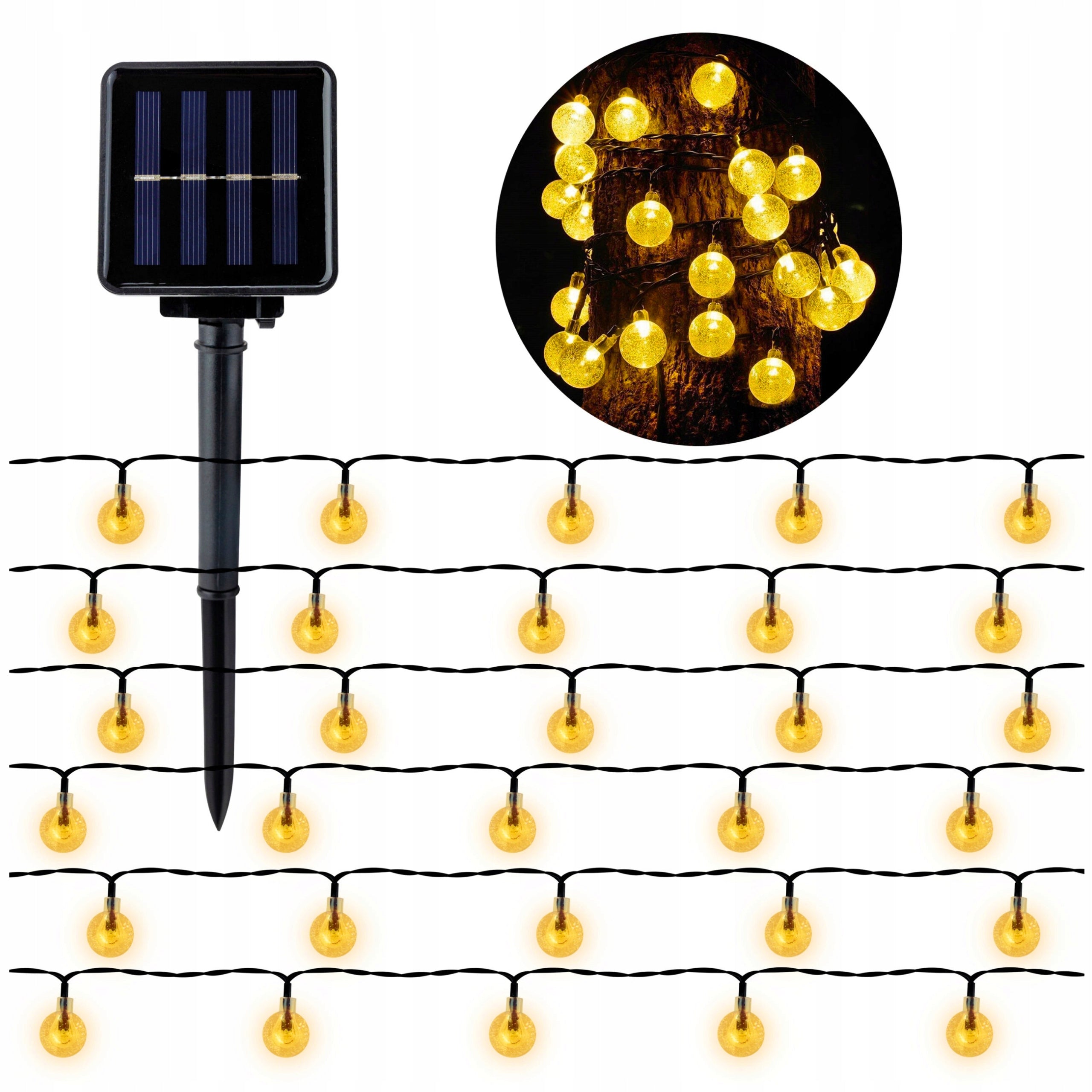 Solar Garland 40 LED BALLS Outdoor Garden Lights GARDEN GARLAND