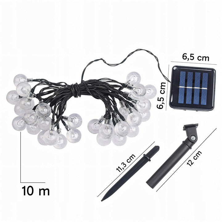 Solar Garland Garden Light Outdoor Light Bulbs 10m 100 LED EAN (GTIN) 5905999036519