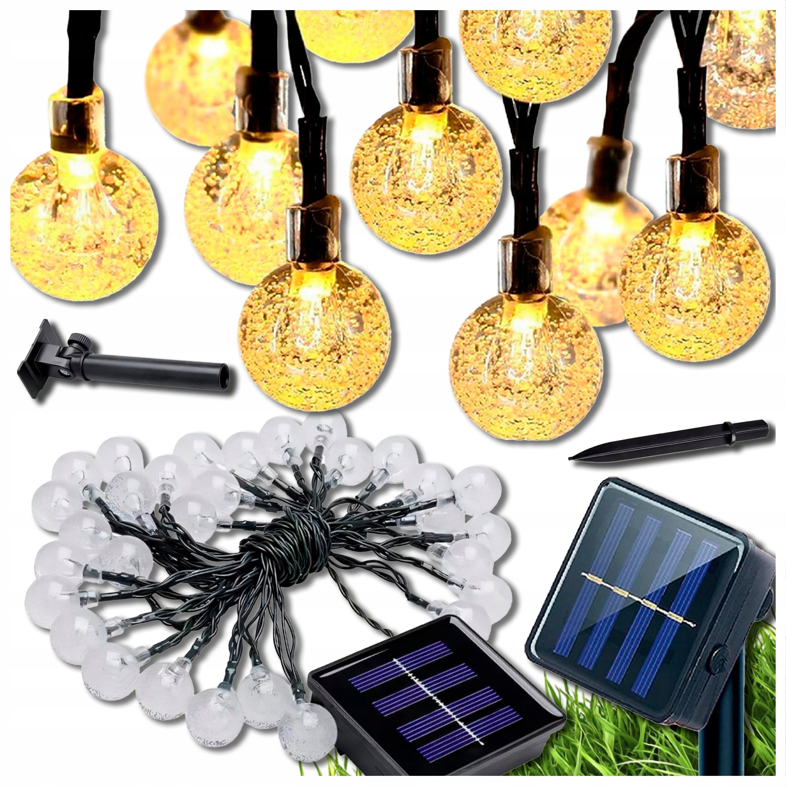 Solar Garland Garden Light Outdoor Light Bulbs 10m 100 LED