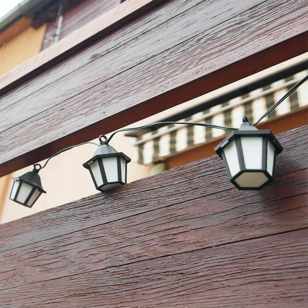 Solar LED chain - decorative lanterns Length 200 cm