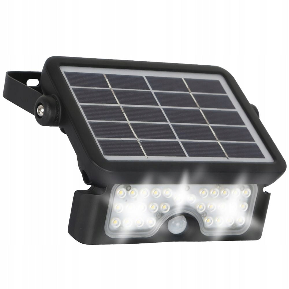 Solar Lamp LED Floodlight Halogen Motion Sensor 5W 4000K Black Kobi Color black