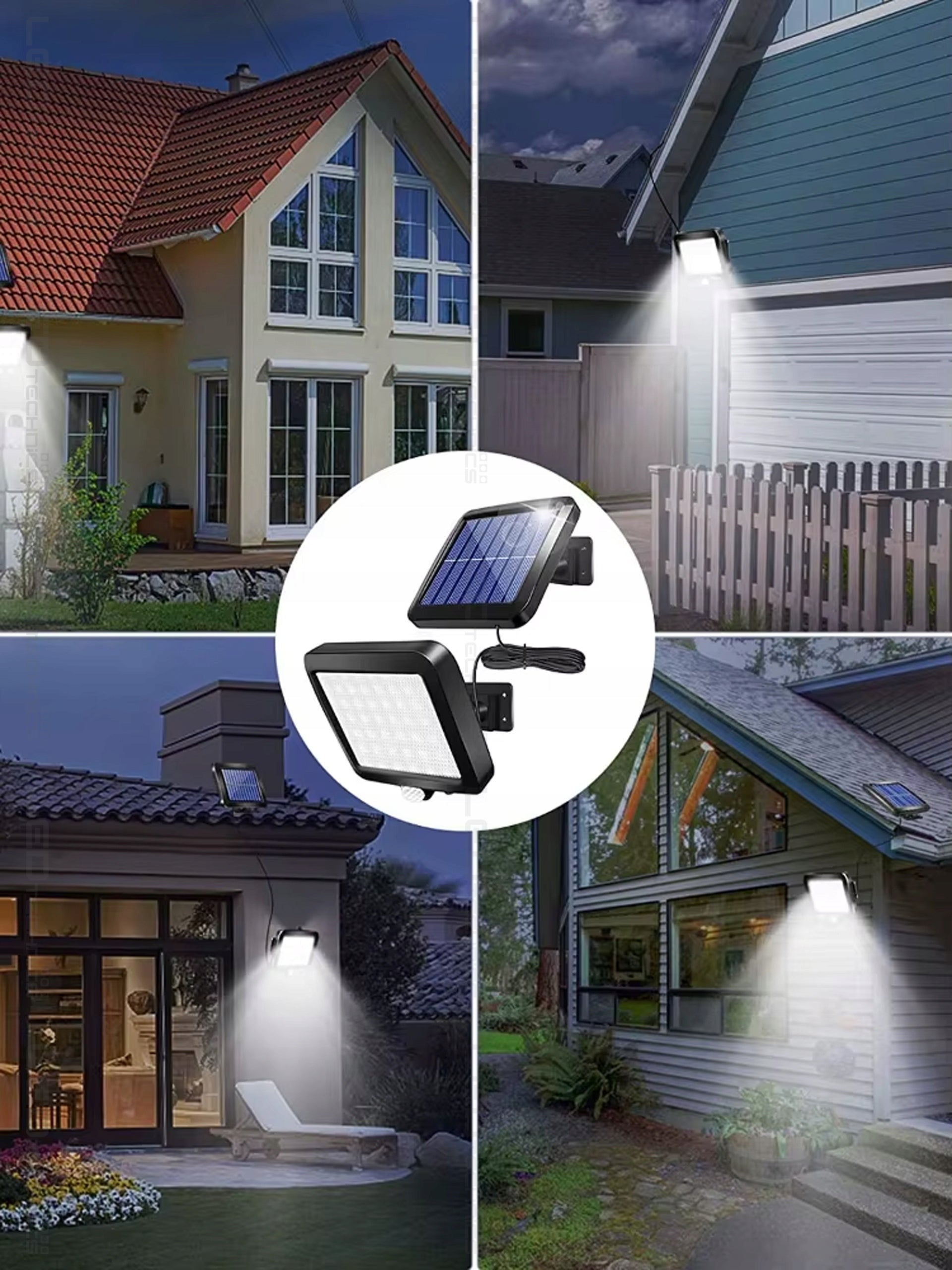 Solar Lamp LED Twilight Motion Sensor Outdoor Floodlight PIR Remote Control Brand LEDTechnics