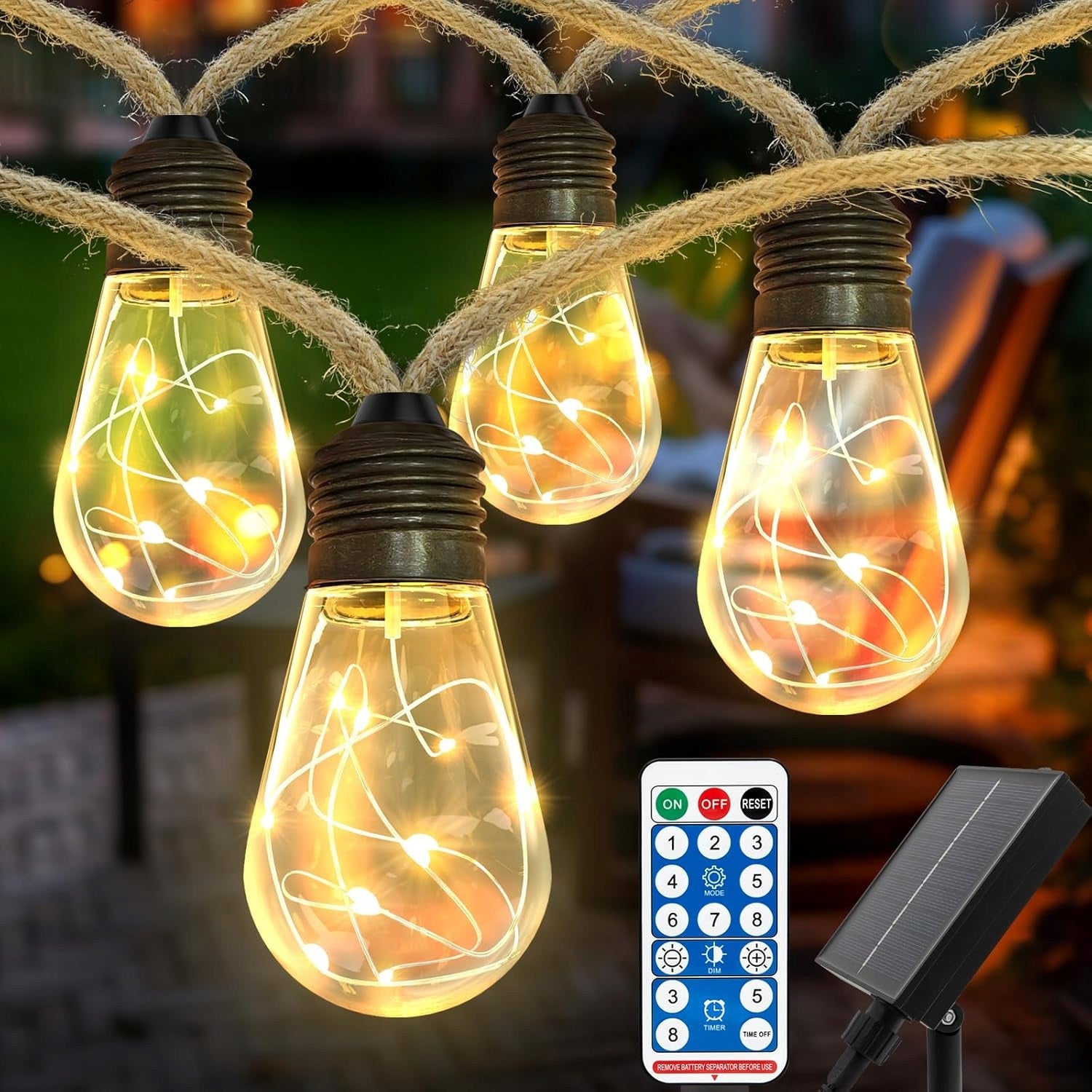 Solar Light Chain Garland Bulbs Garden Lights LED For Garden EAN (GTIN) 5906857524193