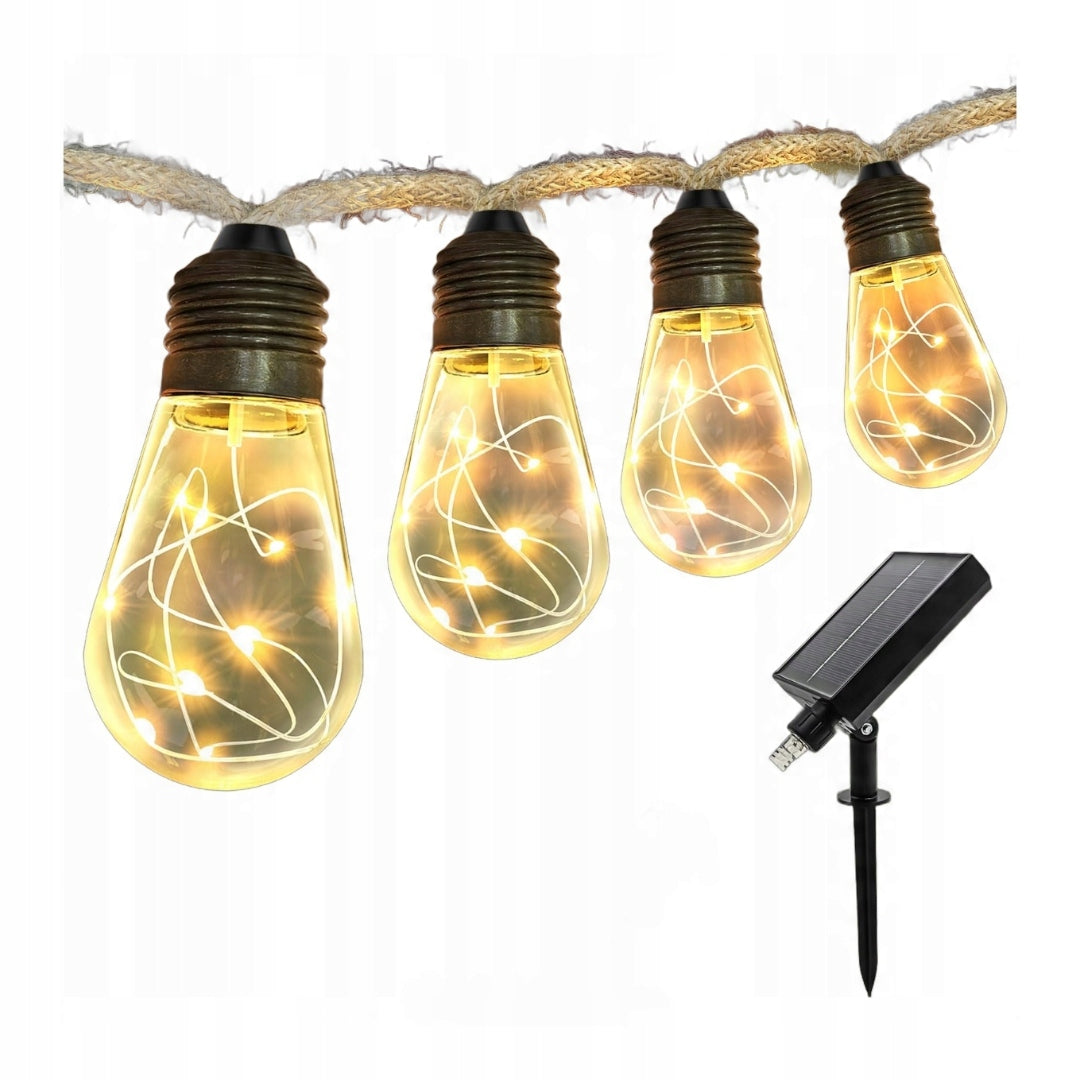 Solar Light Chain Garland Bulbs Garden Lights LED For Garden