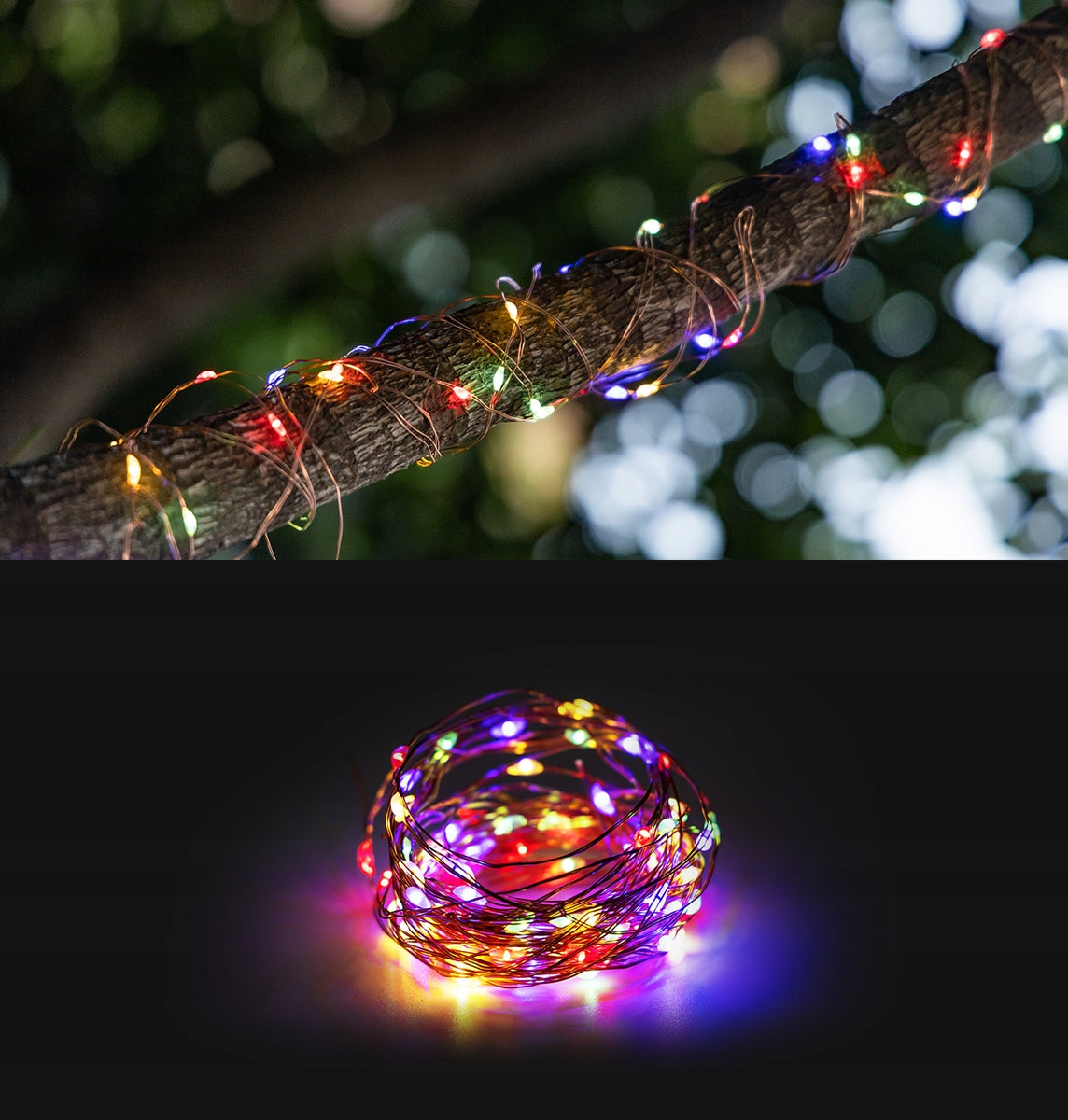 Solar Lights Wire Garland, RGBY 100LED 10M Chain EAN (GTIN) 8433325286651