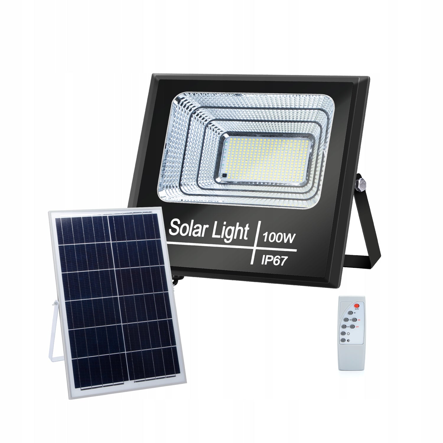 Solar Panel With Solar LED Garden Lamp 100W IP67 Remote Control