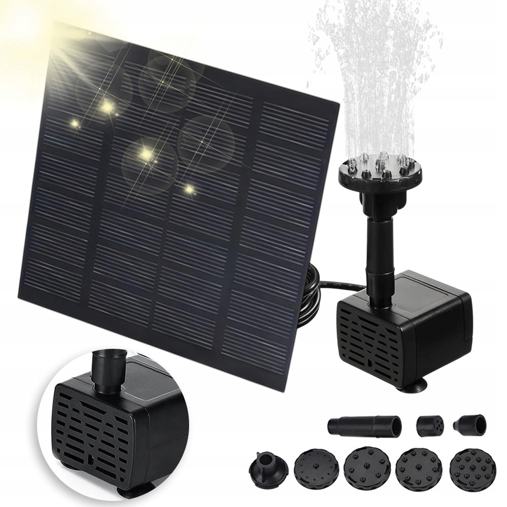 Solar Pump Led Fountain Efficient Automatic Outdoor For Water Eyelet