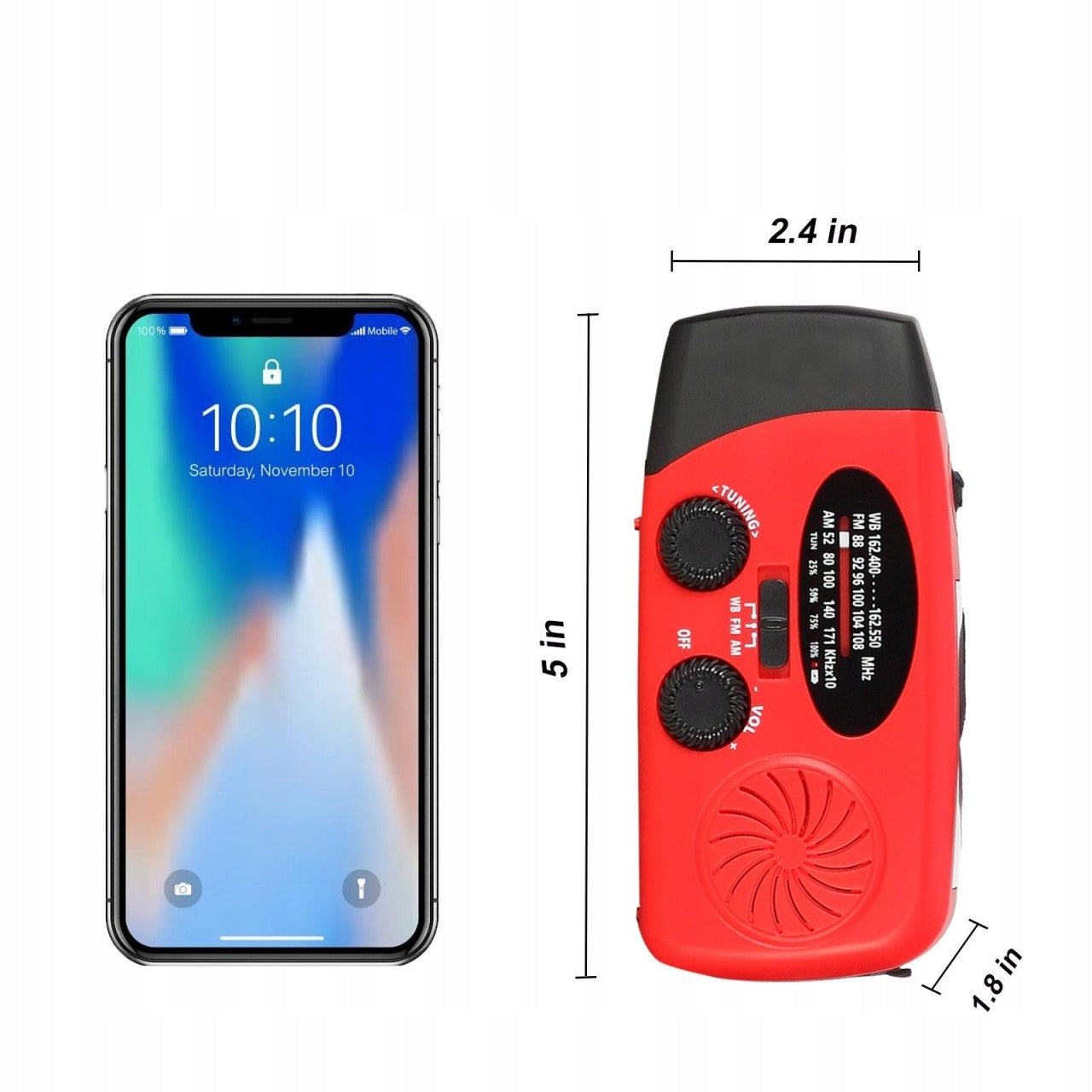 Solar Radio Speaker USB Flashlight Power Bank Solar Lighting FLASHLIGHT Packaging status original