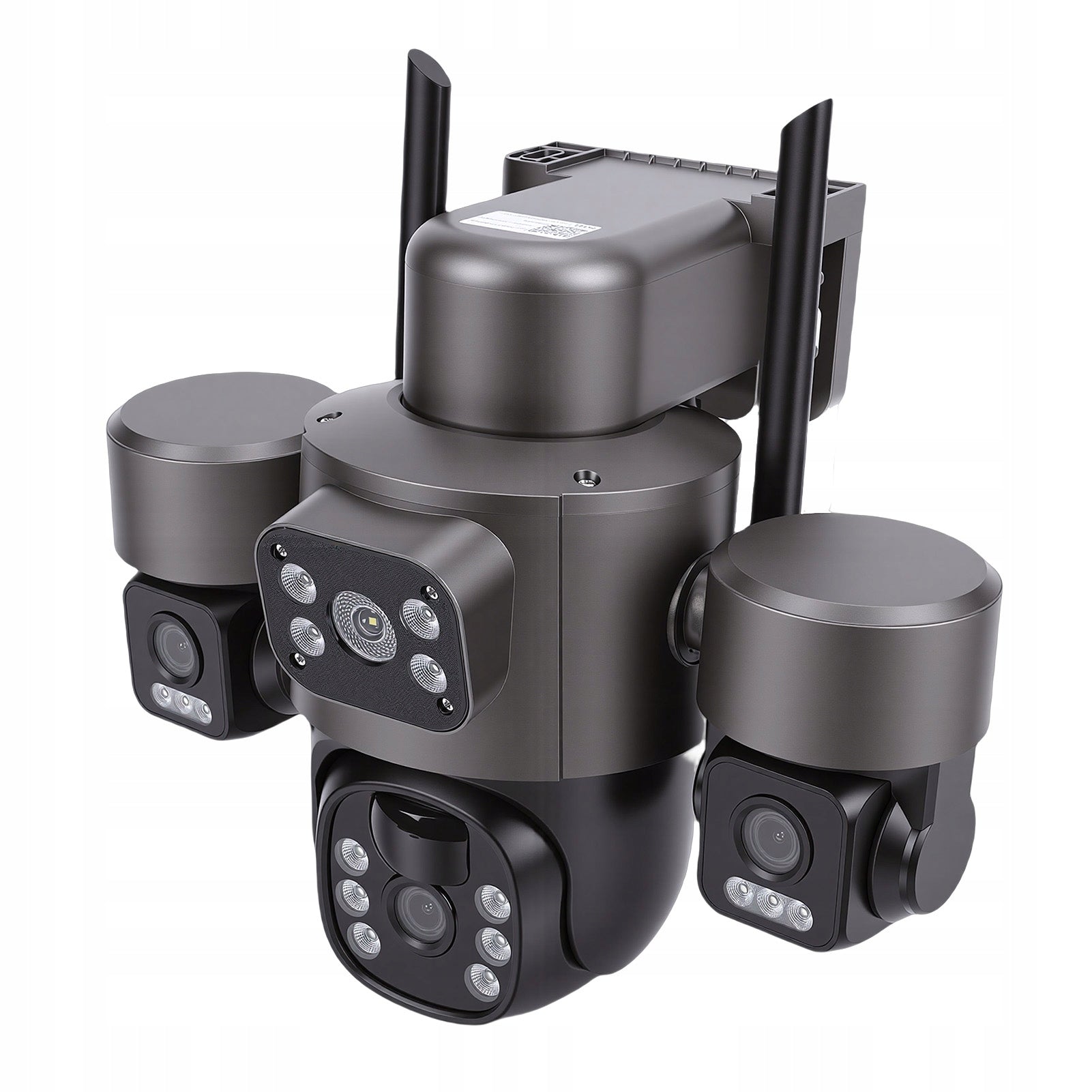 Solar Security Camera With 3 Lenses 6MP HD 360 Degree Angle 9P Brand no brand