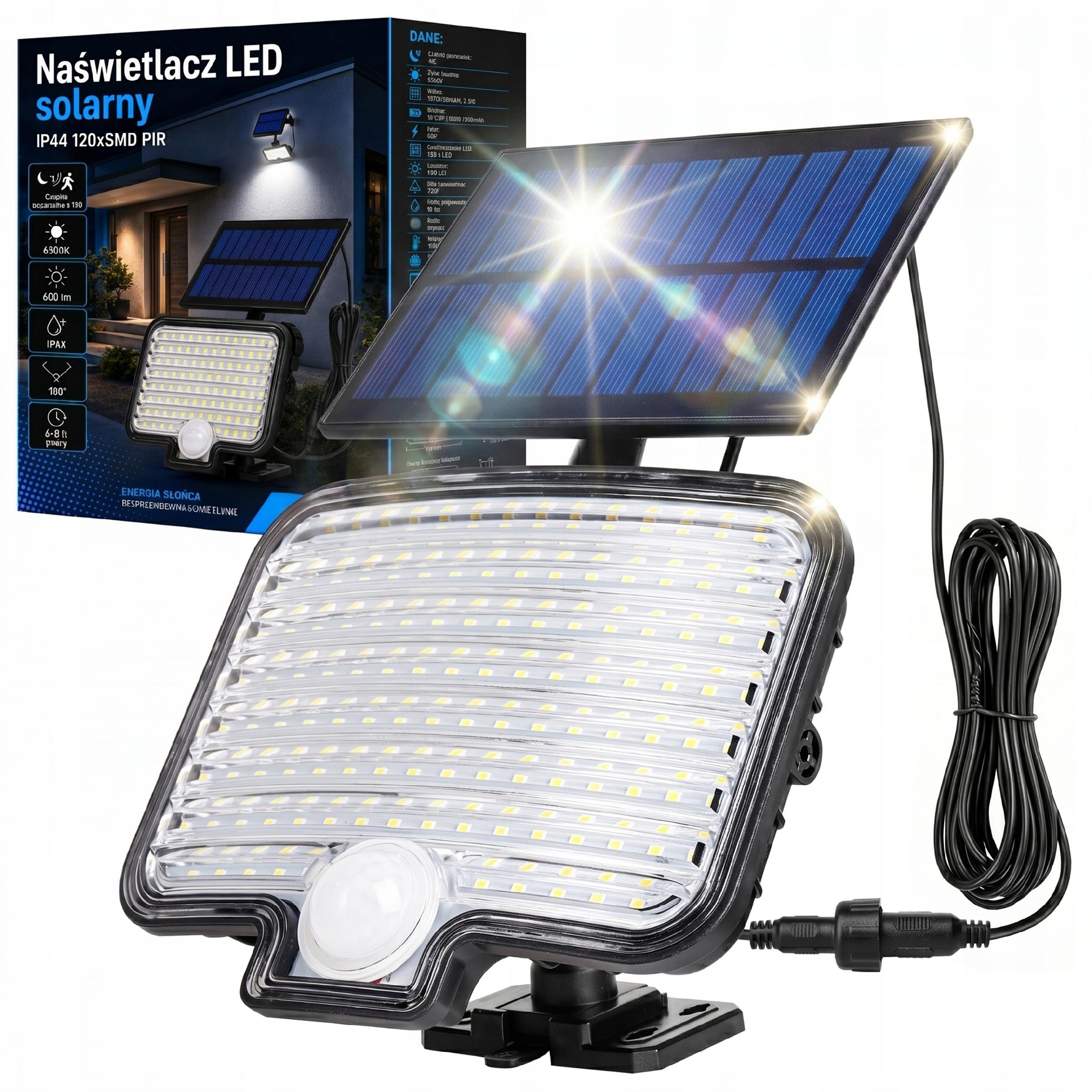 Solar Street Lamp LED Garden With SENSOR Outdoor Facade