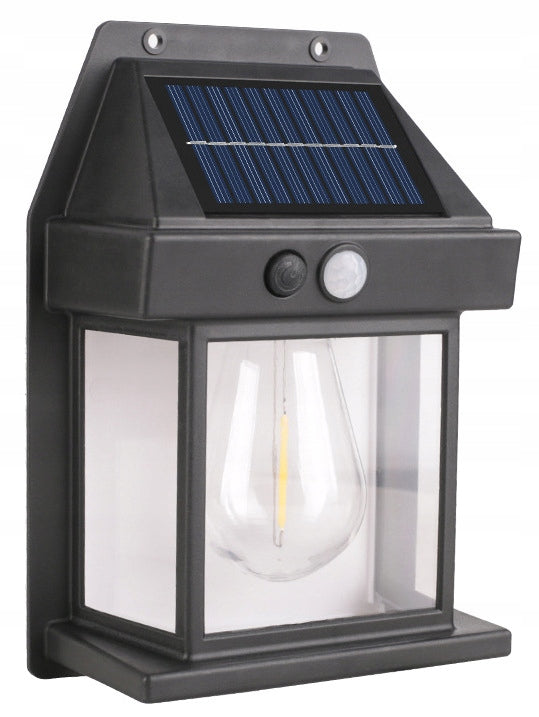 Solar Wall Lamp Halogen LED With Twilight Motion Sensor 4016