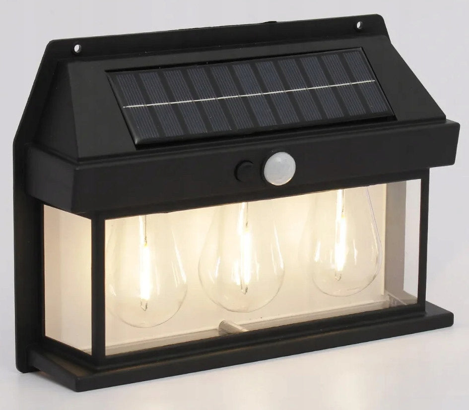 Solar Wall Lamp Halogen LED With Twilight Motion Sensor 4018 Brand no brand