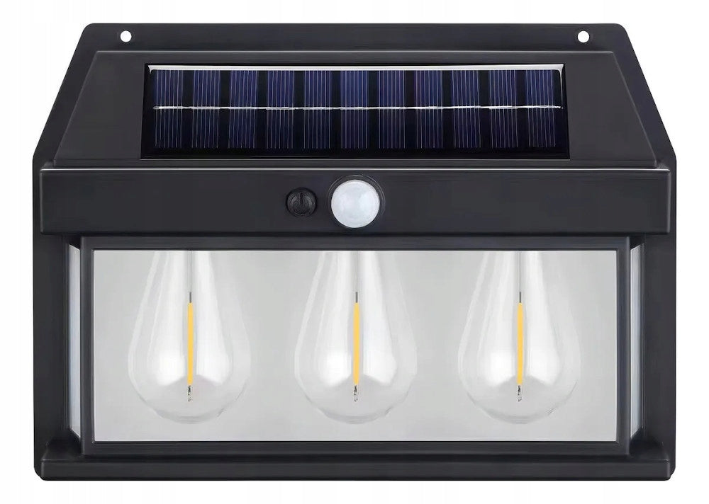 Solar Wall Lamp Halogen LED With Twilight Motion Sensor 4018 Manufacturer code AU-4018La