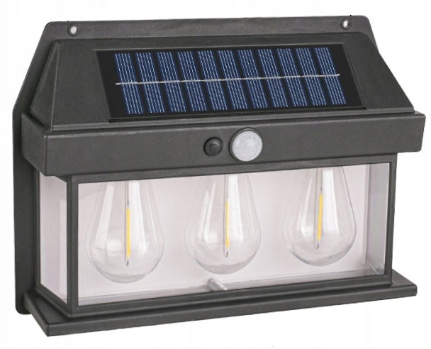 Solar Wall Lamp Halogen LED With Twilight Motion Sensor 4018