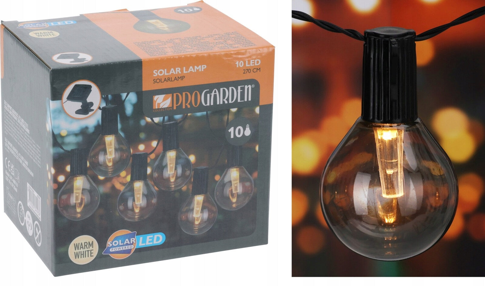 Solar garland LED 270 cm 10 lights solar lights