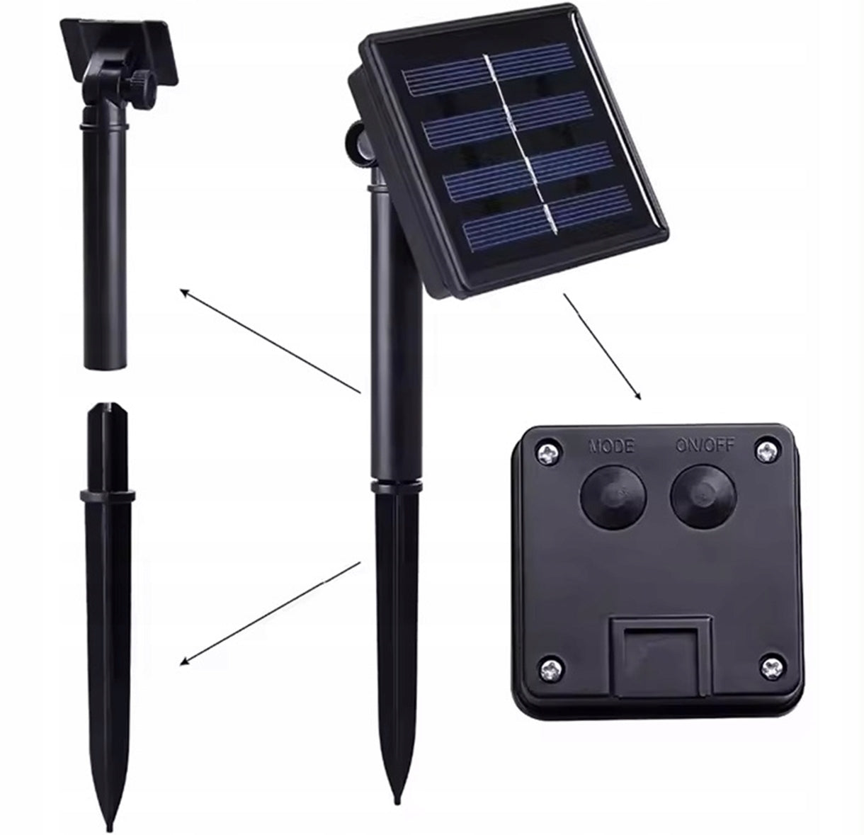 Solar lamp garland 10m 100LED (2680) Manufacturer code ZD124