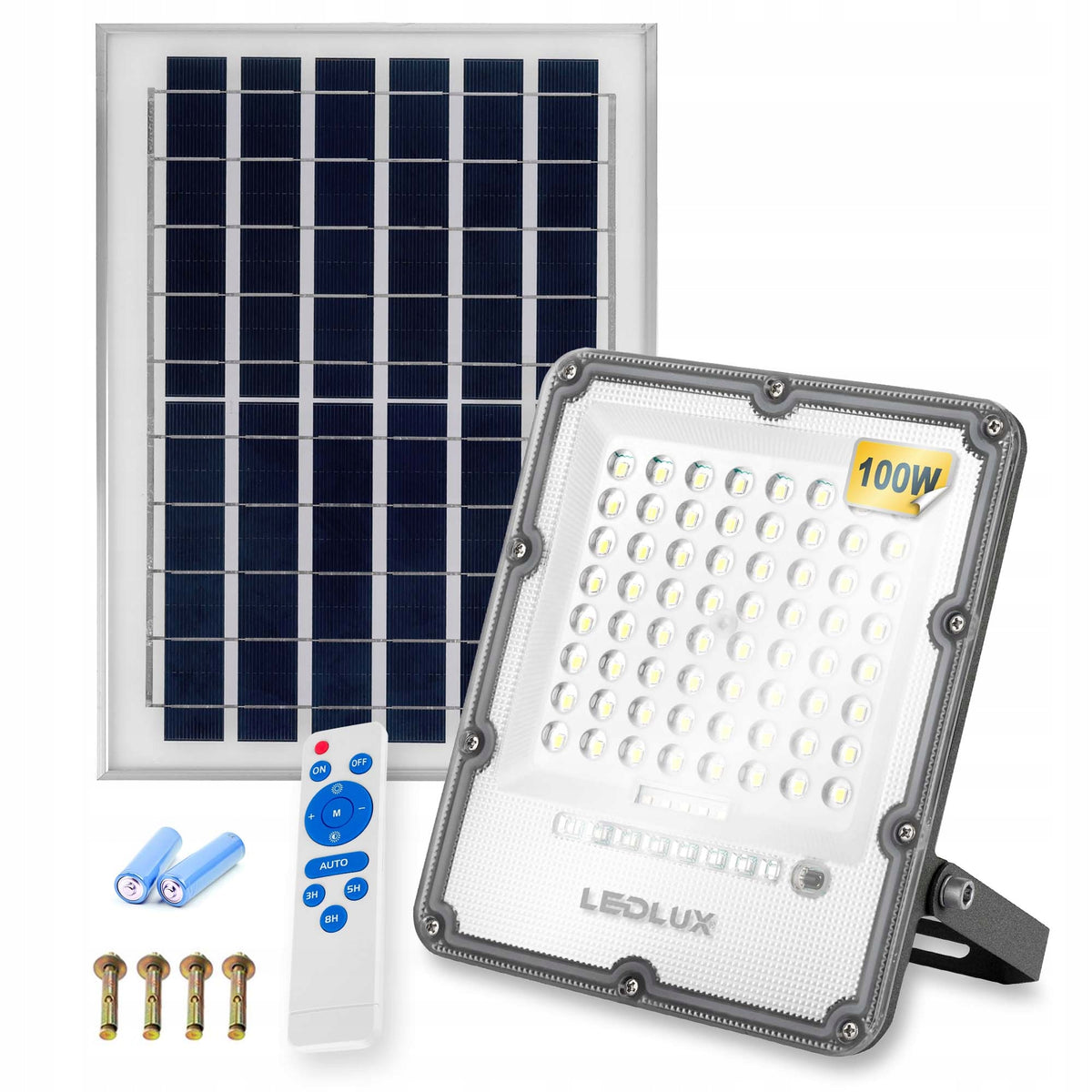 Solar lamp halogen LED floodlight sensor 100W