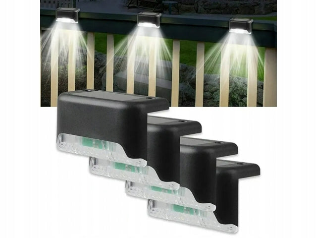 Solar lamps for LED handrail for fence terrace 4 pcs dusk sensor