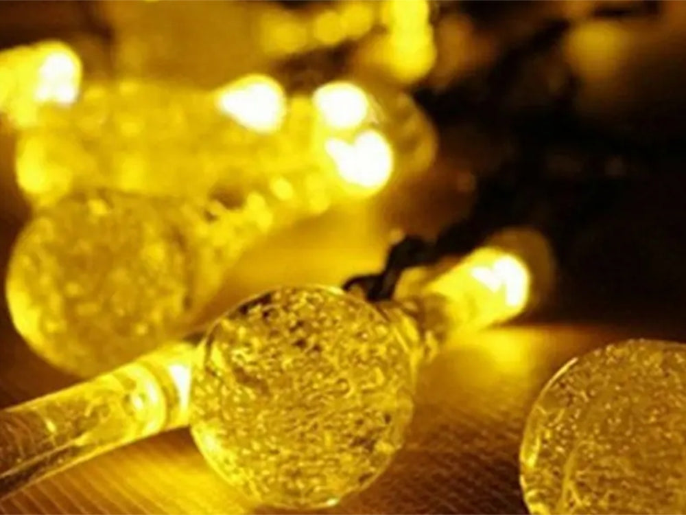 Solar lights garden garland icicles for terrace balcony 100 led Length 1050 cm