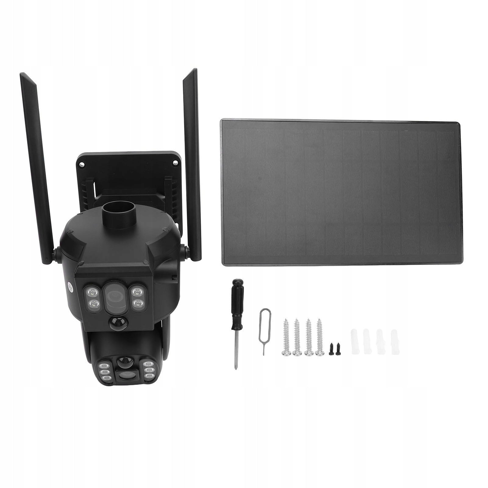 Solar night vision camera, dual lens 8MP 4K solar camera be Model 6610ZEHB