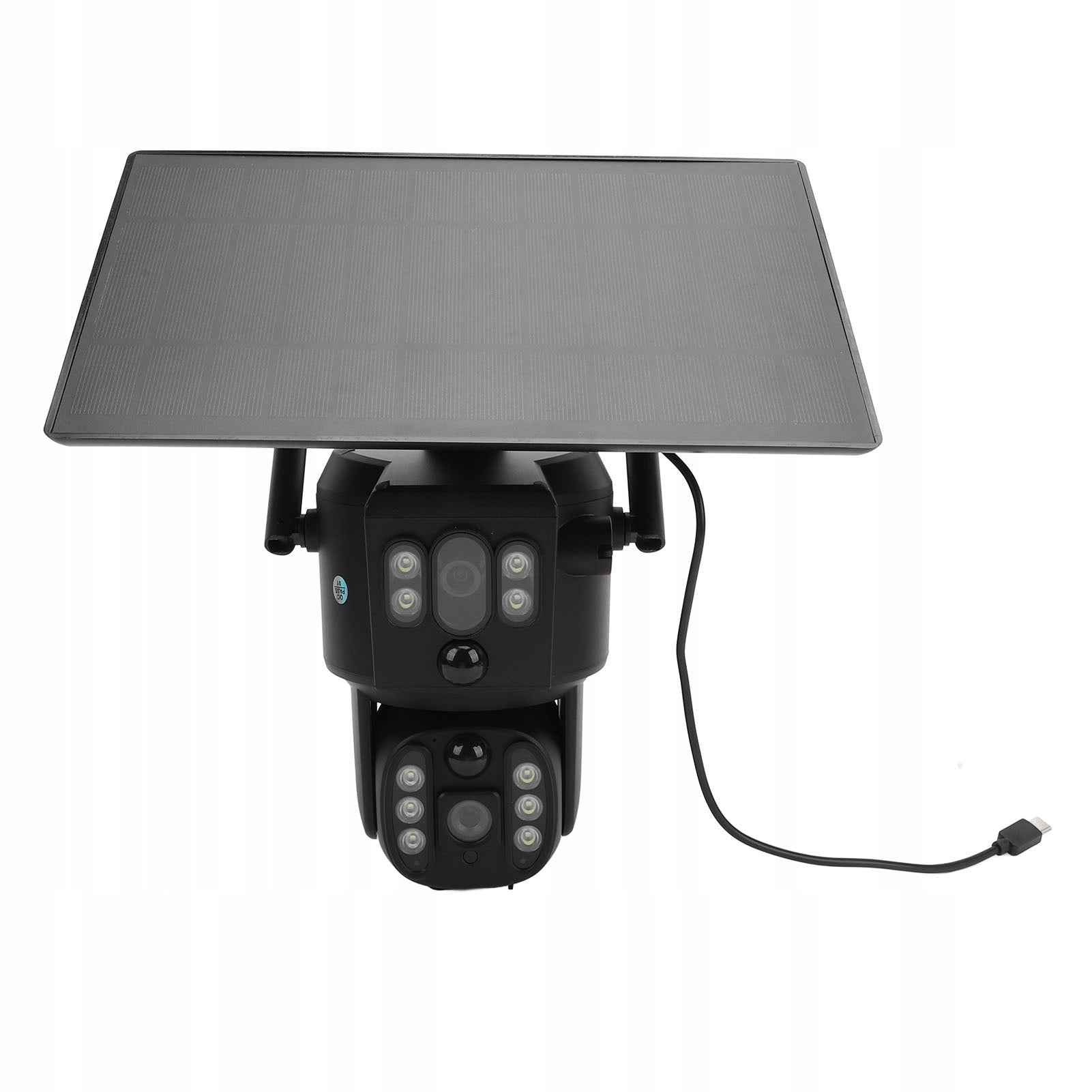 Solar night vision camera, dual lens 8MP 4K solar camera be