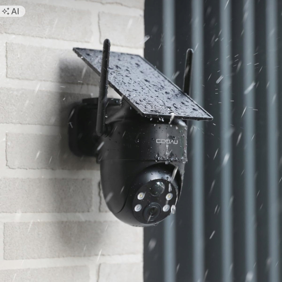 Solar outdoor camera COOAU Wi-Fi rotating 360 IP66 2K 3MP Manufacturer code C5