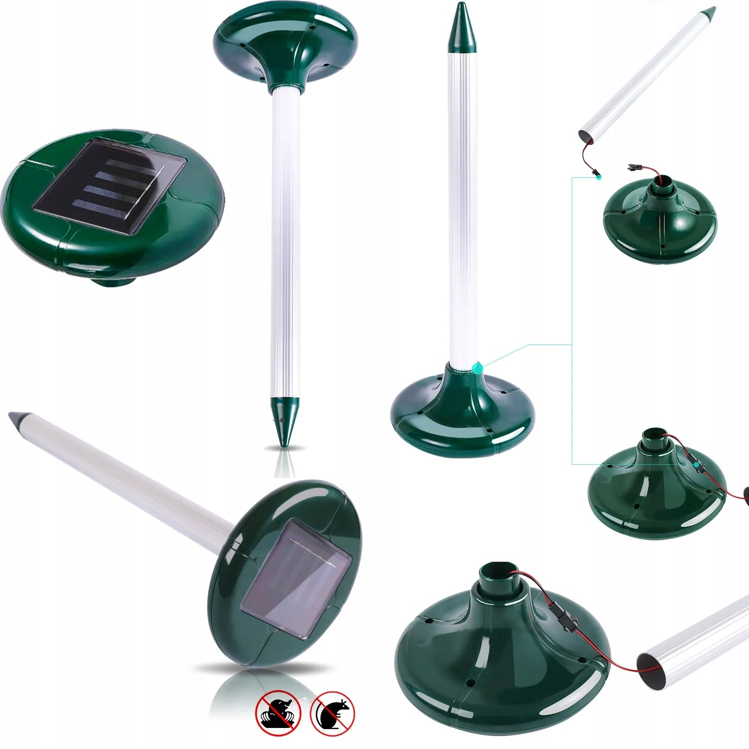 Solar repellent for moles and rodents XXL 2pcs. Product weight with unit packaging 1 kg