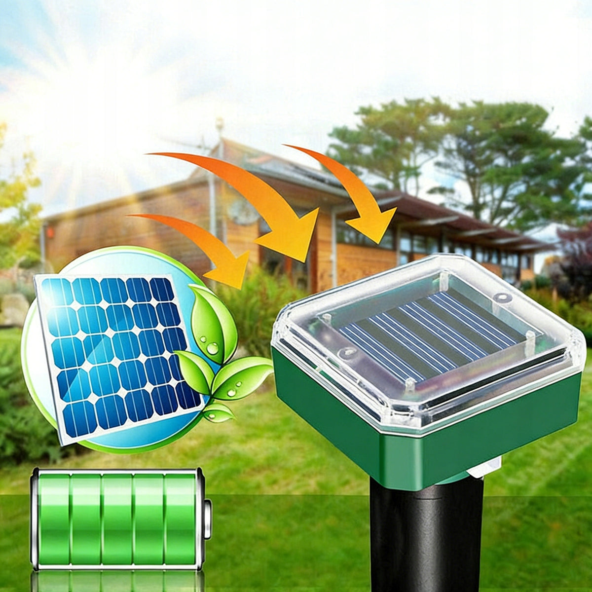 Solar rodent repellent 4 PCS for VOLES MOLES Strong and effective Product weight with unit packaging 0.37 kg