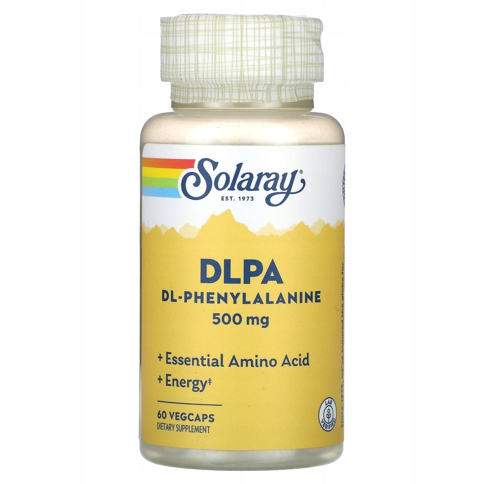 Solaray, DLPA, DL-phenylalanine, 500 mg, 60 vegetable capsules