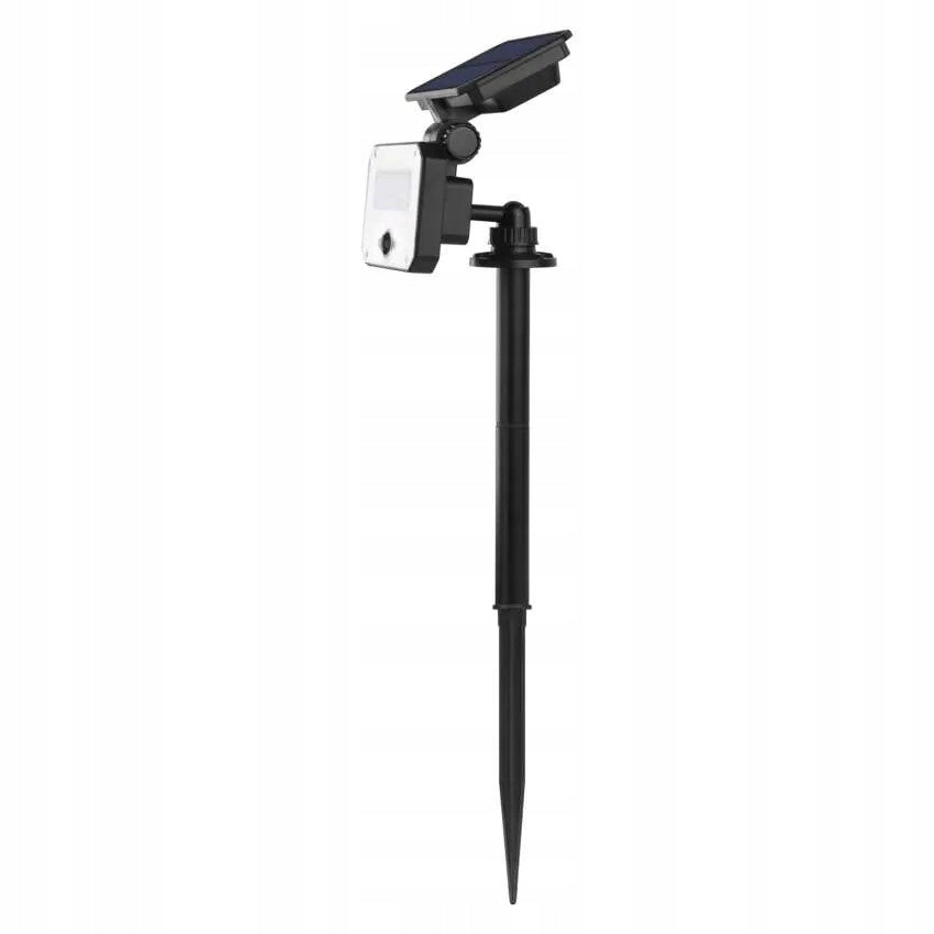 Solární LED reflektor SPILO s pohybovým čidlem, černý, teplá bílá Color temperature 3000 K