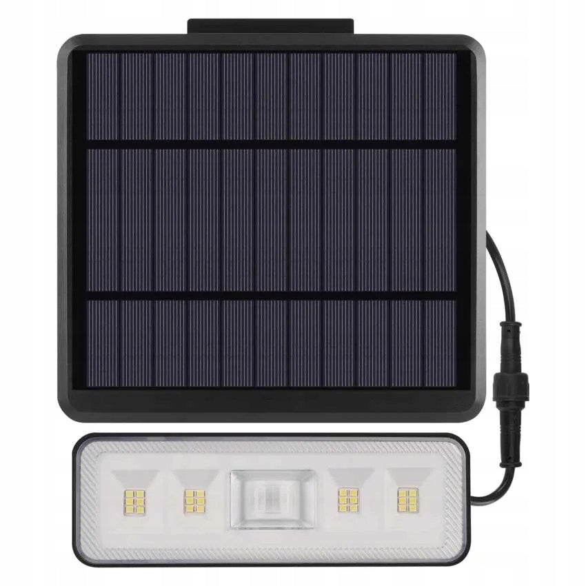 Solární LED reflektor SUNNO s pohybovým čidlem, černý, neutrální bílá Color temperature 4000 K