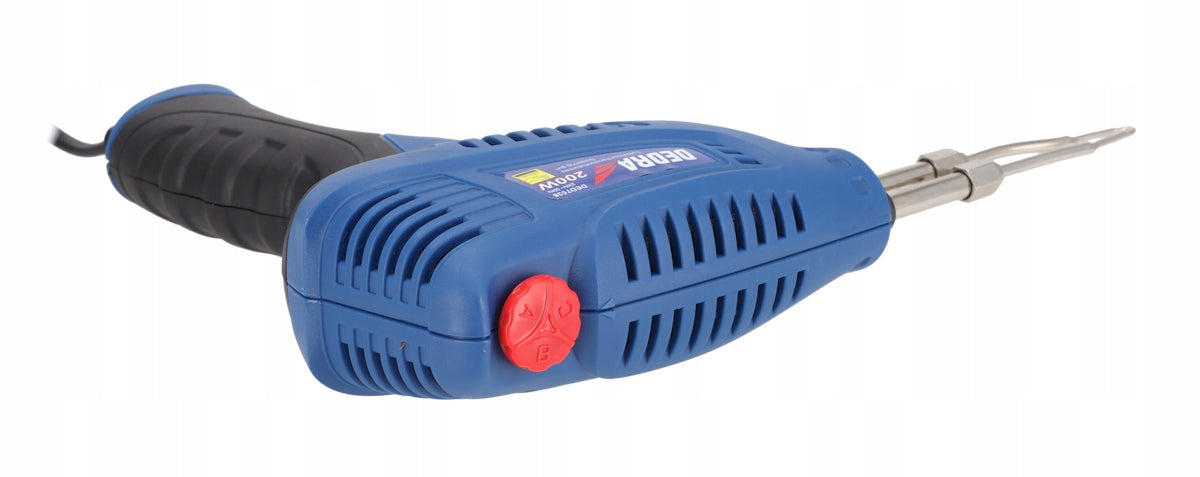 Soldering Iron 200W Adjustable 70-500°C Tin Paste Suitcase DEDRA Model DED7538