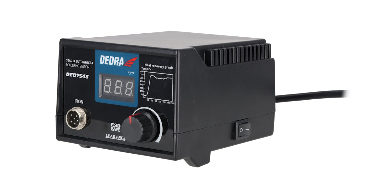 Soldering Station DEDRA flask 80W ESD 200-480°C LCD 900M for electronics Manufacturer code DED7543