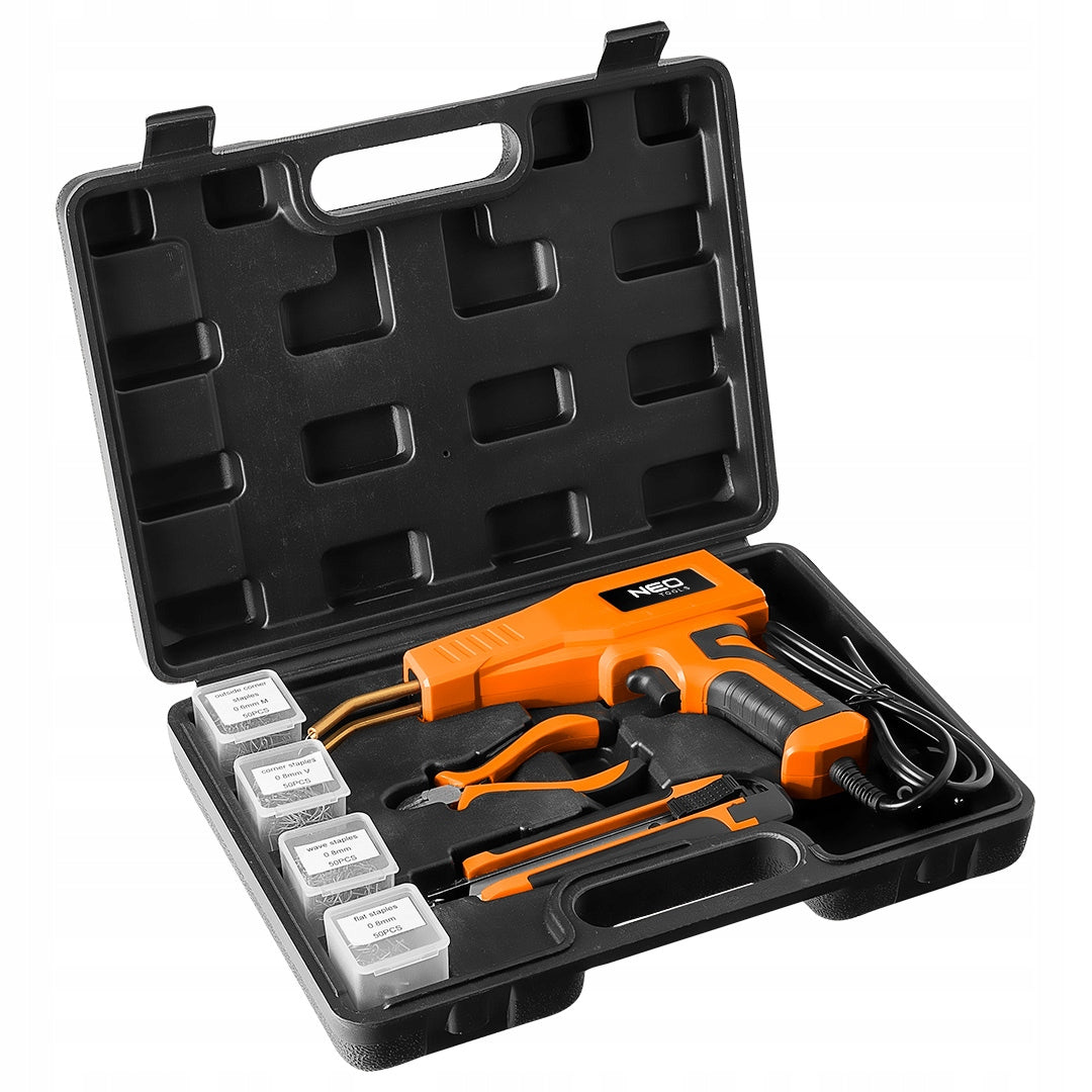 Soldering iron for plastic 50W set + 200 pcs staples + knife + pliers