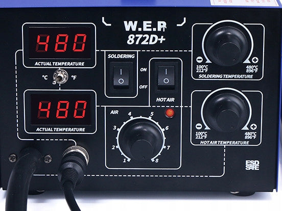 Soldering station WELDER 2in1 HOTAIR WEP 852D+ 700W hot air Power 700 W