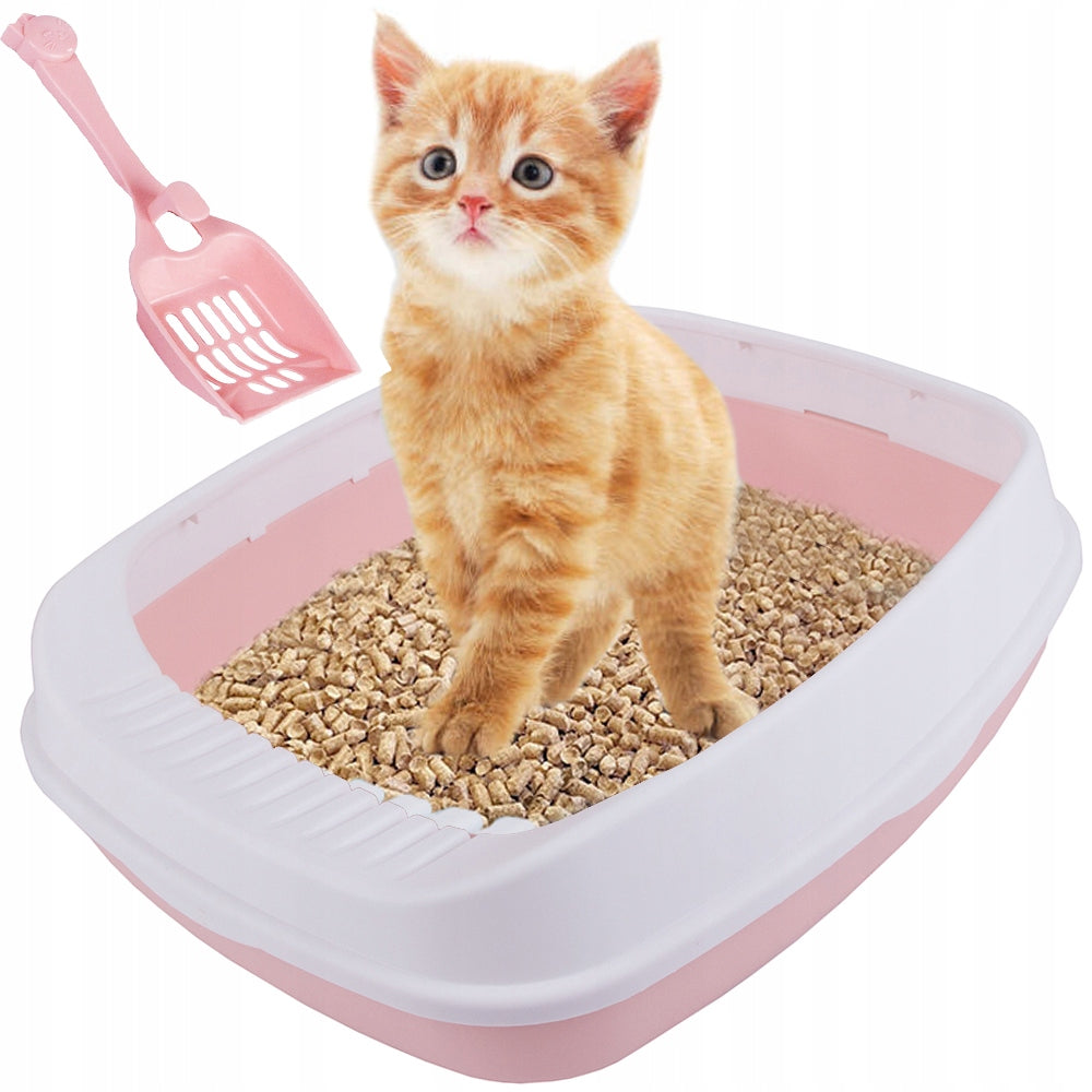 Soldier cat litter box open with frame litter toilet + large spatula
