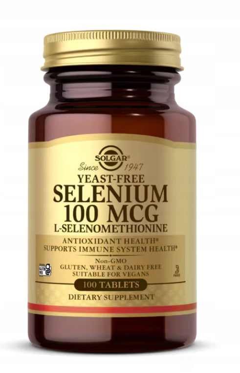 Solgar | Selenium | L-selenomethionine | without yeast | 100 mcg | 100 tabl.
