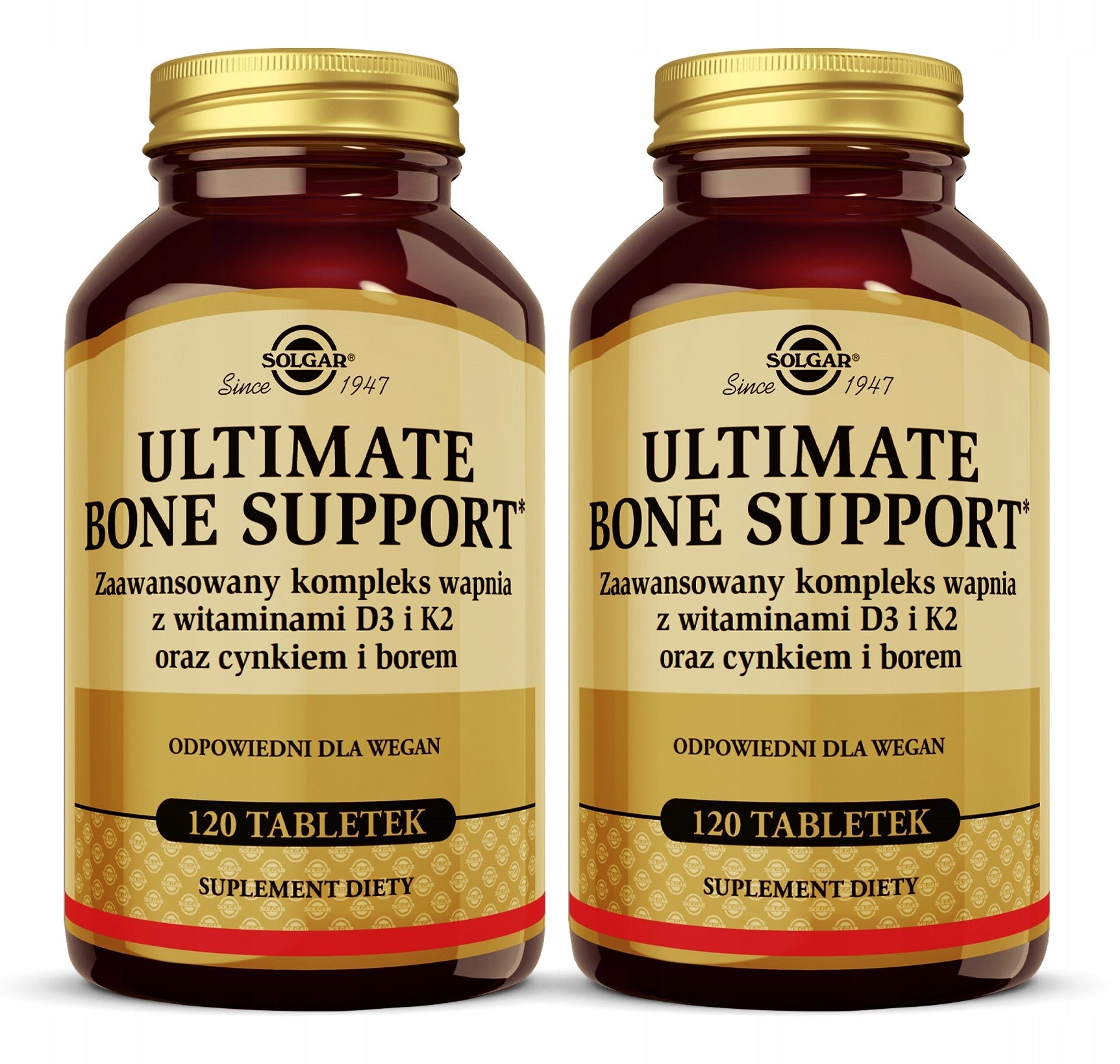 Solgar Ultimate Bone Support Vitamins for Bone Health 120 Tablets x2