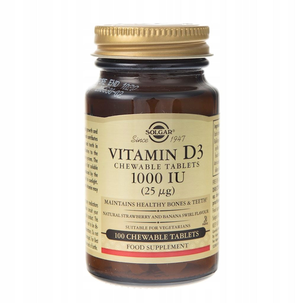 Solgar Vitamin D3 1000 iu 100 tablets