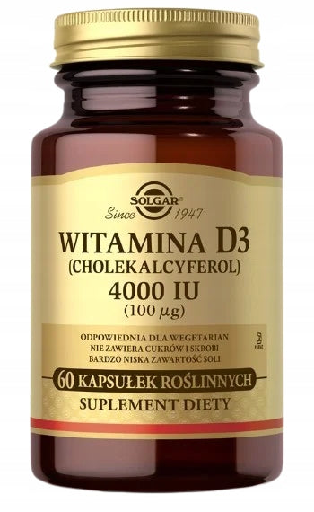Solgar Vitamin D3 4000 IU 100 mcg For elderly Bone Osteoporosis