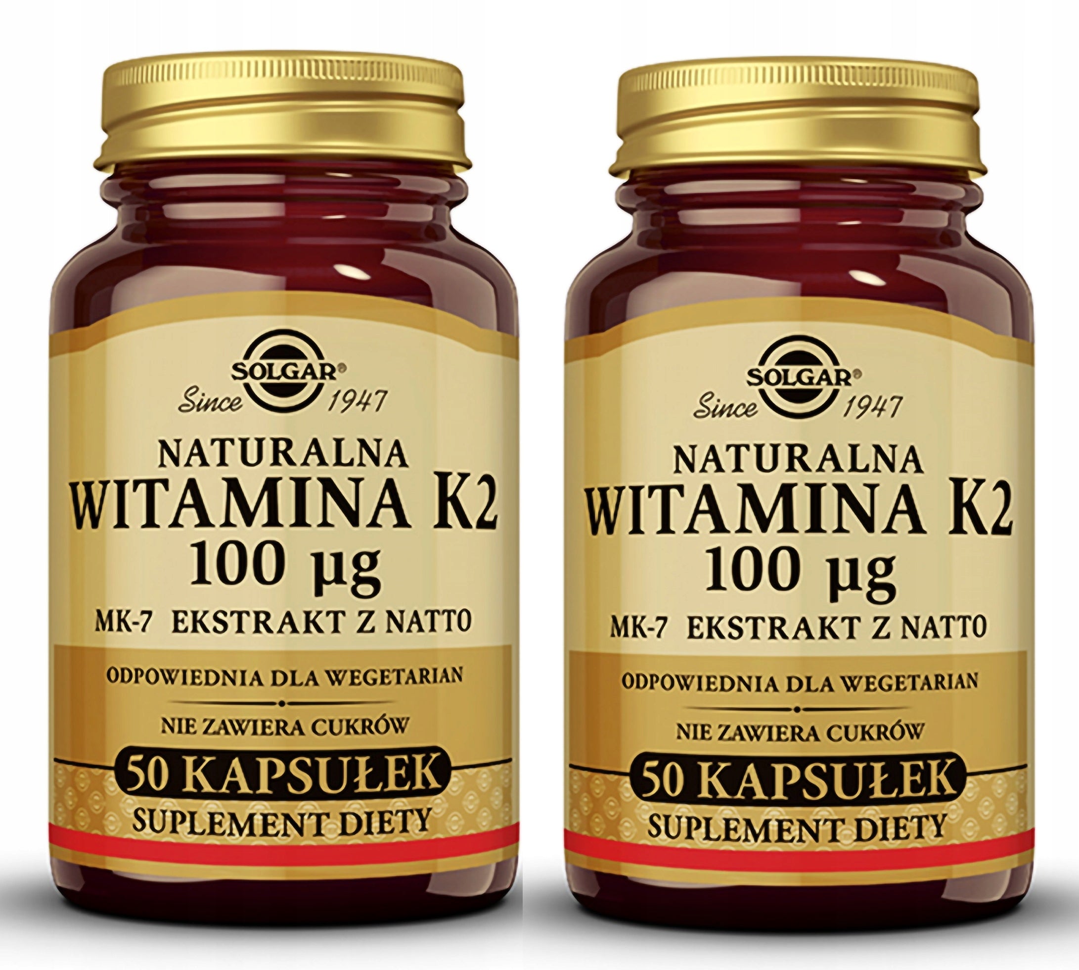 Solgar vitamin K2 bone support and normal blood clotting x2