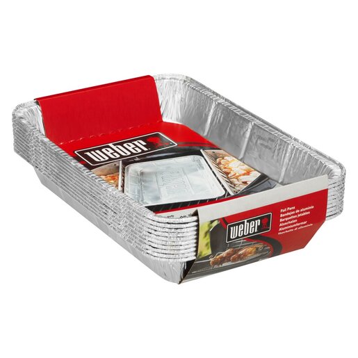 Solid GRILL TRAYS drip large cartridge ALUMINUM MOLDS Weber 10 pcs Manufacturer Weber