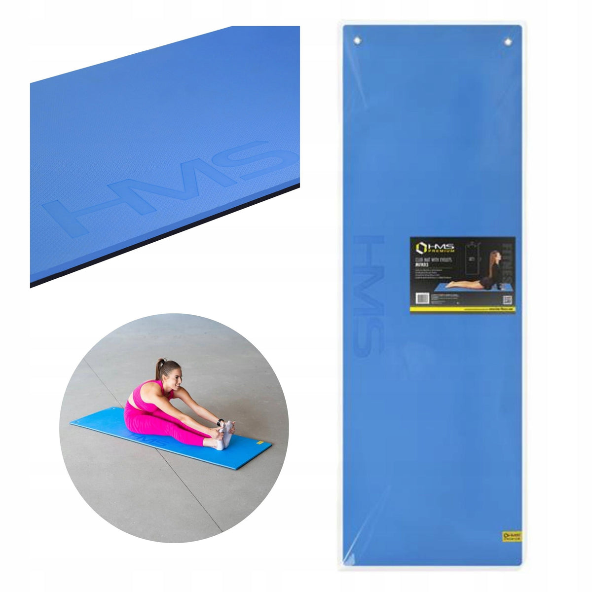 Solid Gymnastics Training Mat with Holes for Fitness Exercise HMS